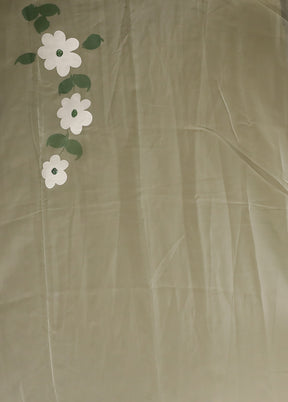 Green Organza Saree With Blouse Piece