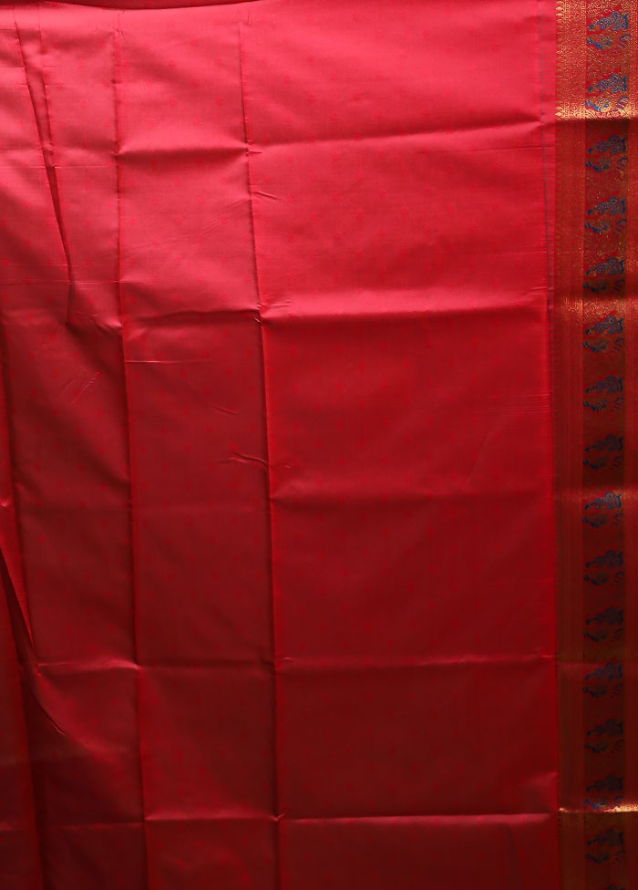 Blue Baluchari Silk Saree With Blouse Piece