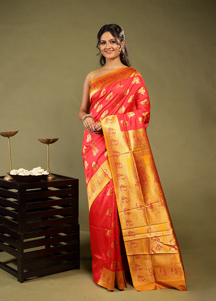 Shubhechha Duo – Red Baluchari & Red Cotton Sarees