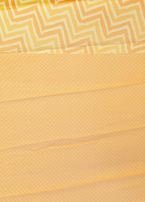 Yellow Chiffon Silk Saree With Blouse Piece