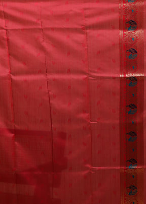 Green Baluchari Silk Saree With Blouse Piece