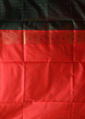 Black Baluchari Silk Saree With Blouse Piece