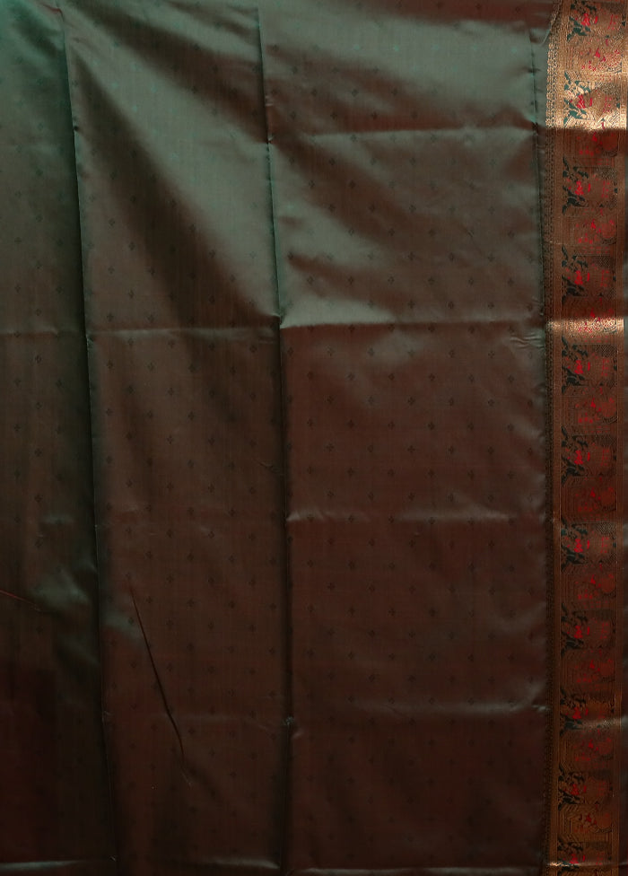 Pink Baluchari Silk Saree With Blouse Piece