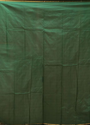 Green Kanjivaram Silk Saree With Blouse Piece