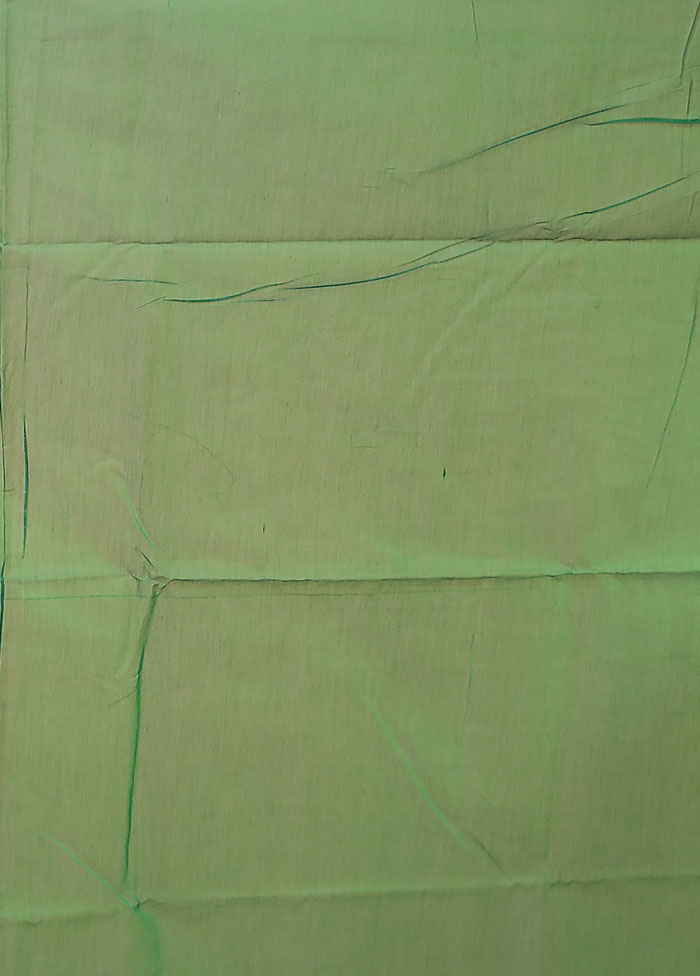 Green Kora Silk Saree With Blouse Piece