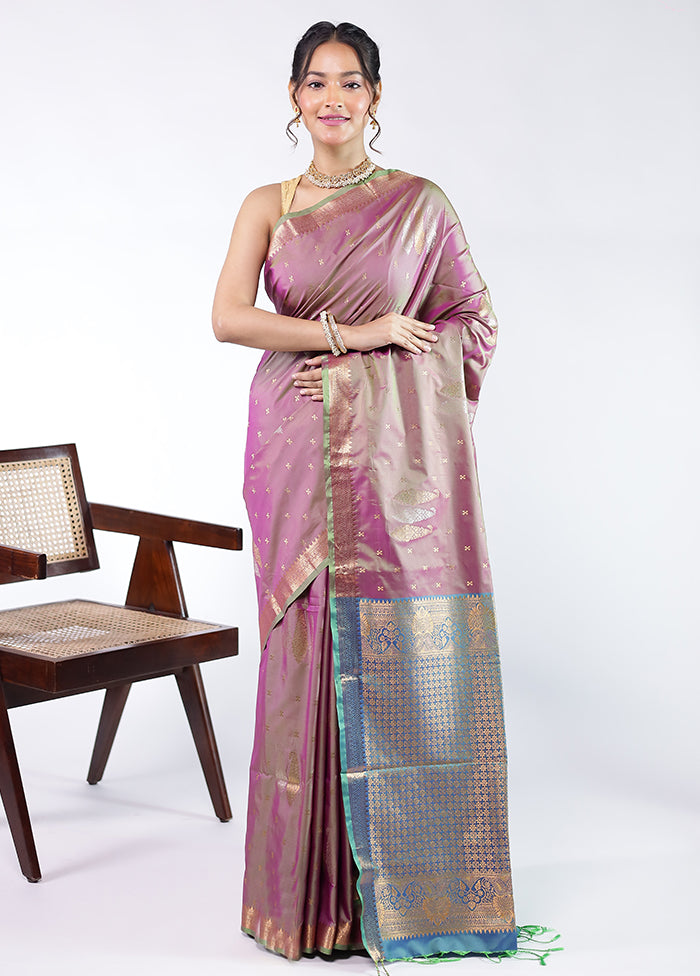 Green Kanjivaram Silk Saree With Blouse Piece