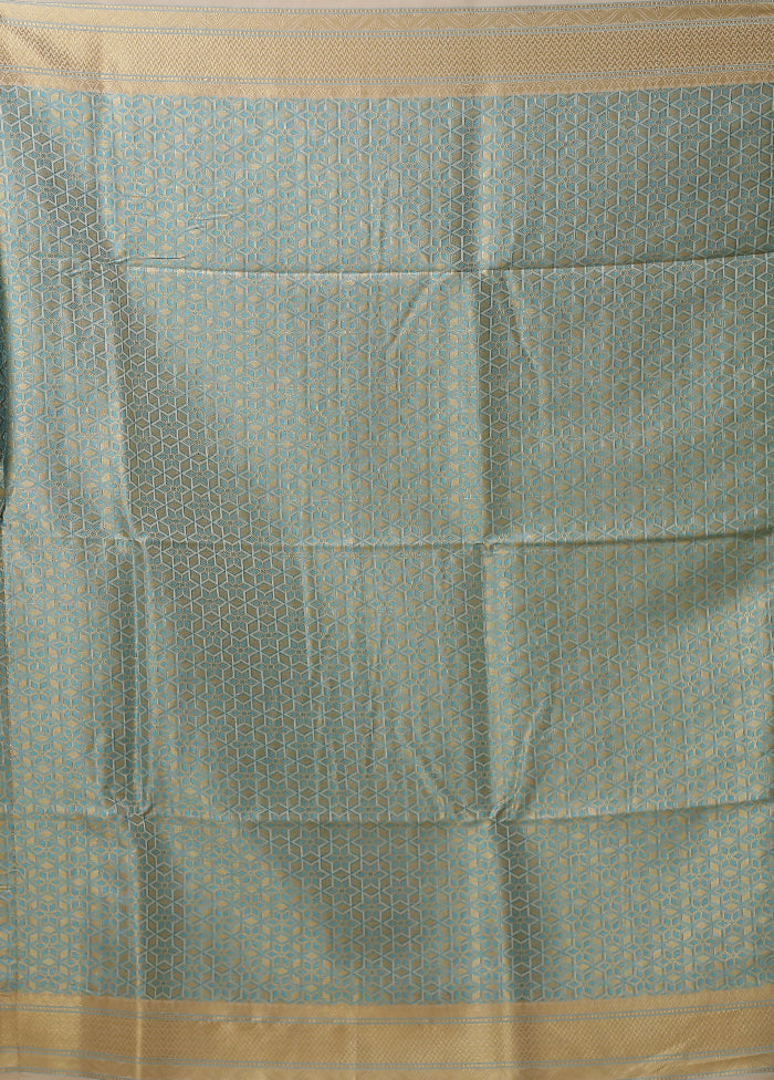 White Kora Silk Saree With Blouse Piece
