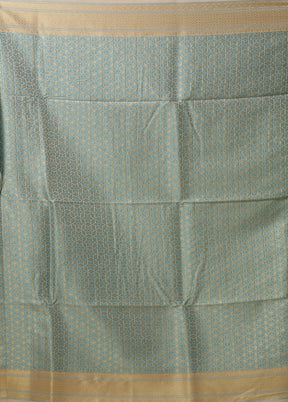 White Kora Silk Saree With Blouse Piece