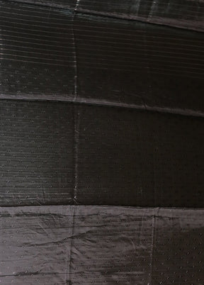 Black Dupion Silk Saree With Blouse Piece