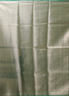 Green Tissue Silk Saree With Blouse Piece