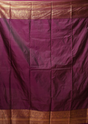 White Kanjivaram Silk Saree With Blouse Piece