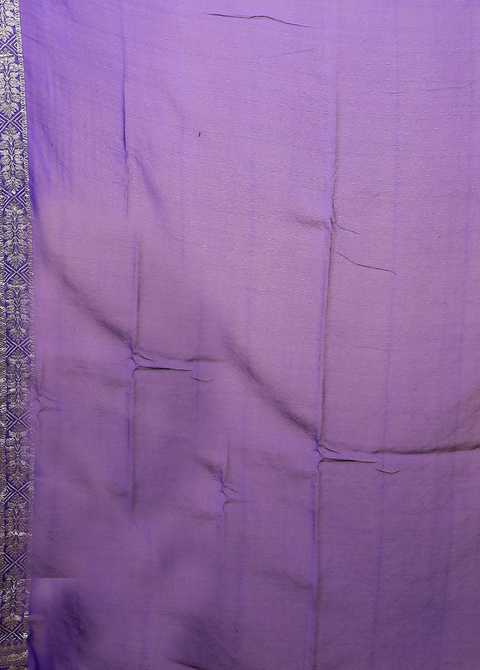 Blue Handloom Pure Georgette Saree With Blouse Piece
