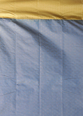 Cream Kanjivaram Silk Saree With Blouse Piece