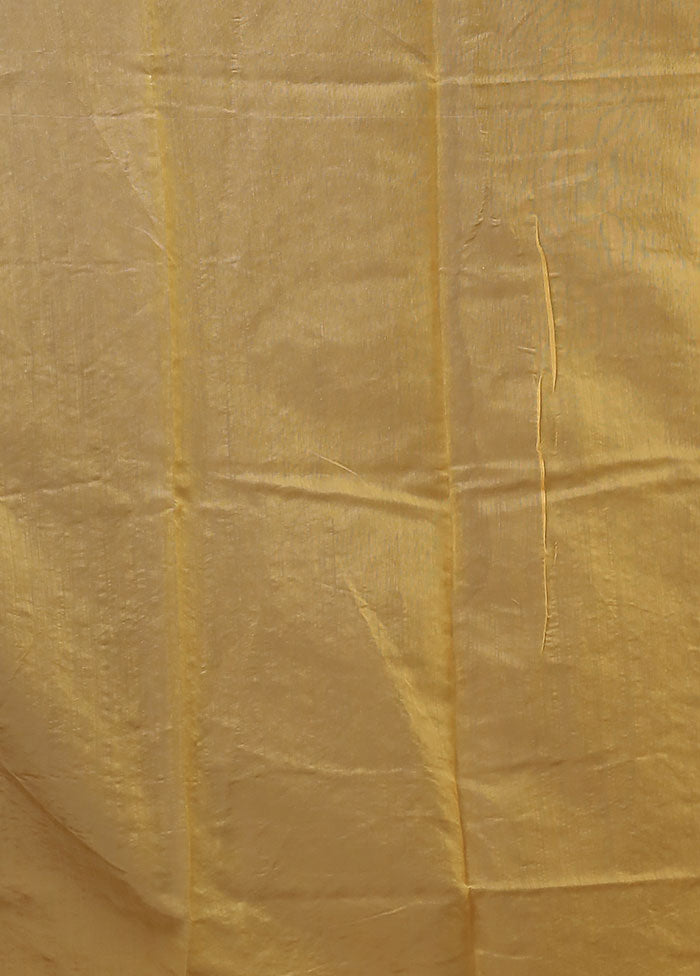 Cream Jamdani Cotton Saree Without Blouse Piece