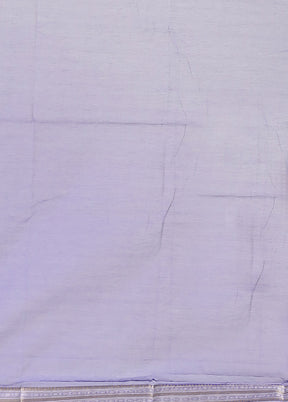 Blue Kora Silk Saree With Blouse Piece