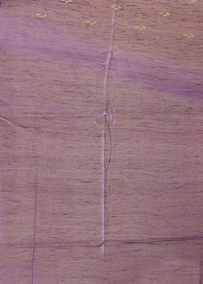 Purple Tussar Silk Saree With Blouse Piece