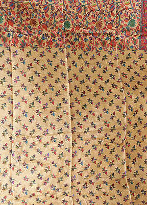 Pink Dupion Silk Saree With Blouse Piece