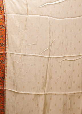 Multicolor Dupion Silk Saree With Blouse Piece