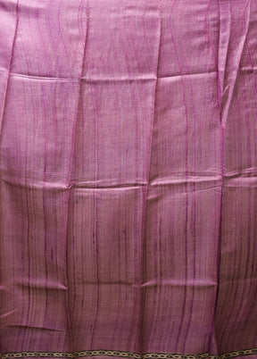 Multicolor Handloom Tussar Pure Silk Saree With Blouse Piece