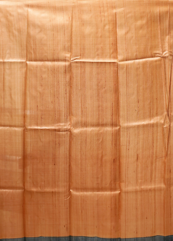 Multicolor Handloom Tussar Pure Silk Saree With Blouse Piece