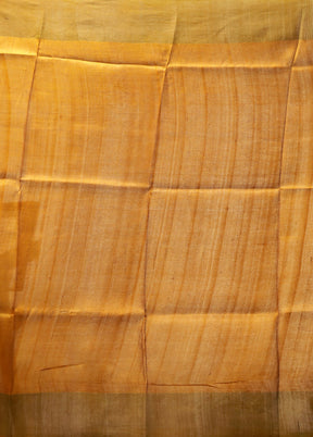 Multicolor Handloom Tussar Pure Silk Saree With Blouse Piece