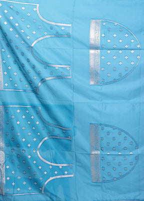 Multicolor Dupion Silk Saree With Blouse Piece