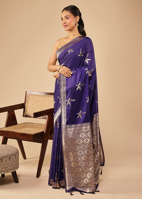 Multicolor Dupion Silk Saree With Blouse Piece