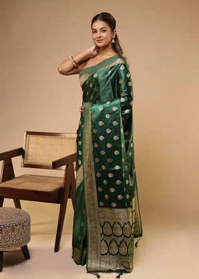 Multicolor Dupion Silk Saree With Blouse Piece