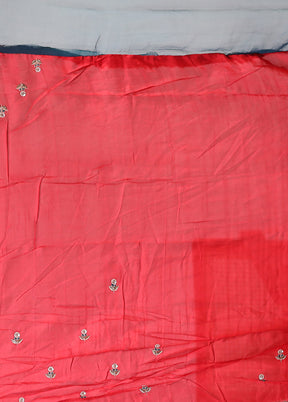 Green Georgette Saree With Blouse Piece