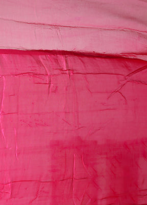 Pink Georgette Saree With Blouse Piece