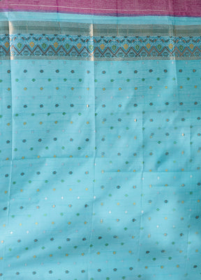 Purple Dupion Silk Saree With Blouse Piece