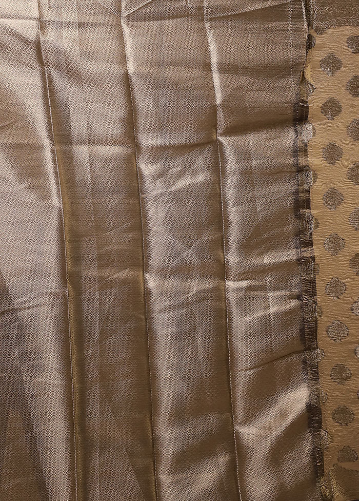 Grey Tissue Silk Saree With Blouse Piece
