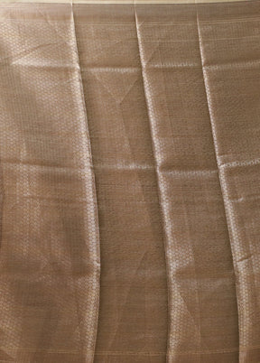 Grey Tissue Silk Saree With Blouse Piece