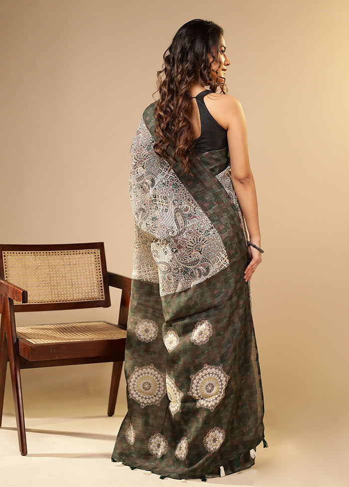 Purple Cotton Saree With Blouse Piece
