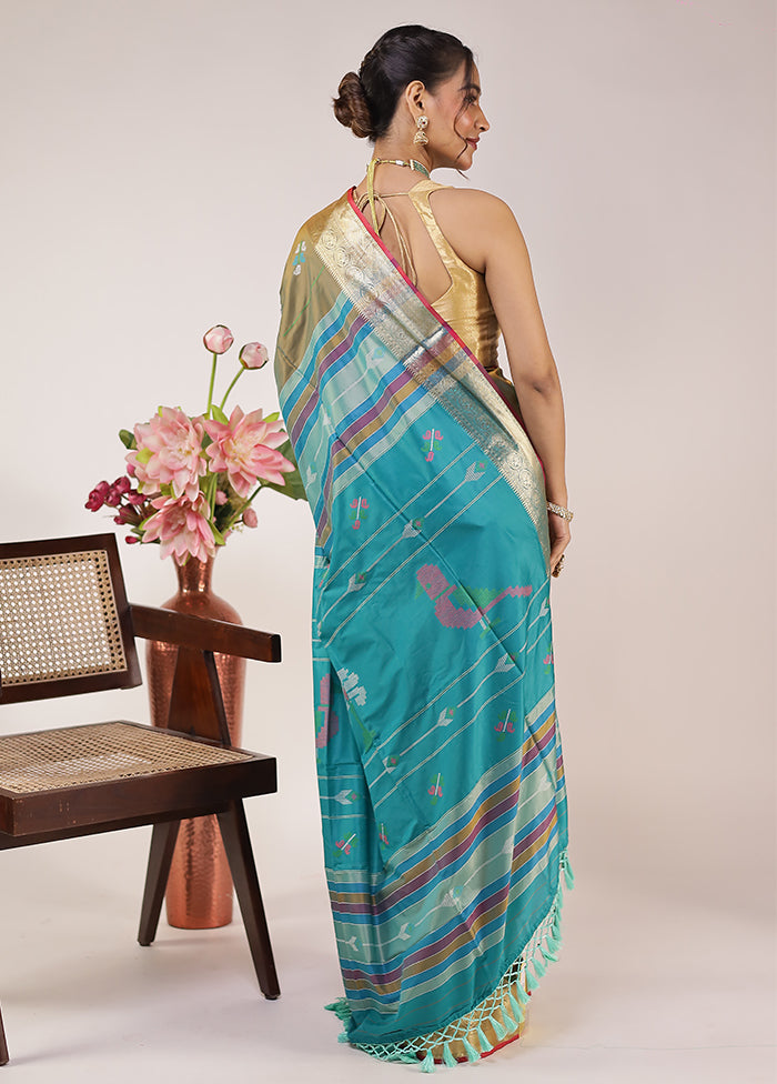 Multicolor Kalakethra Silk Saree With Blouse Piece