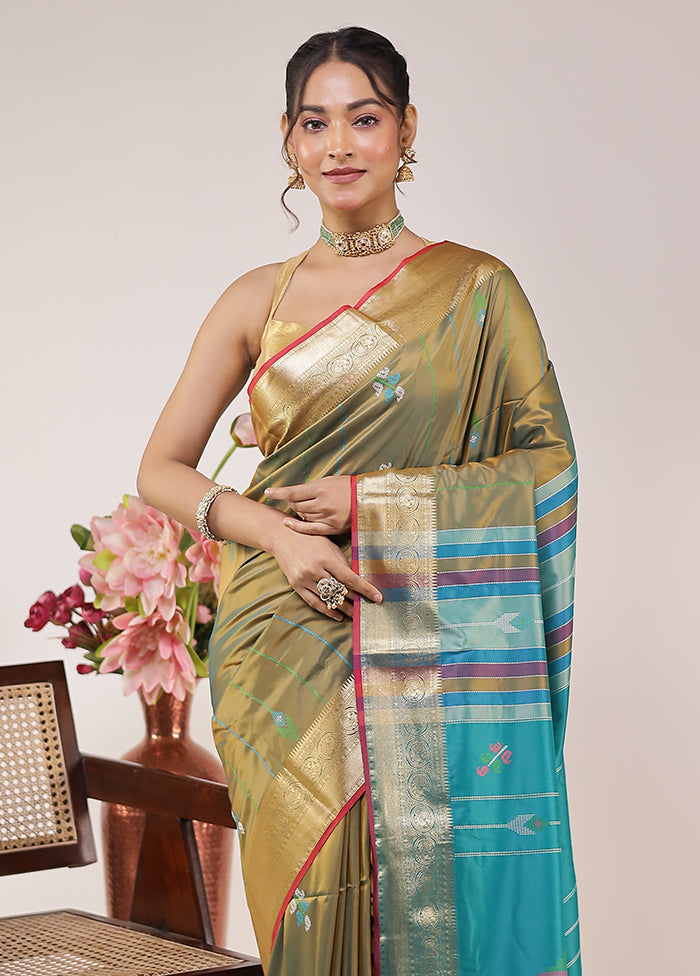 Multicolor Kalakethra Silk Saree With Blouse Piece