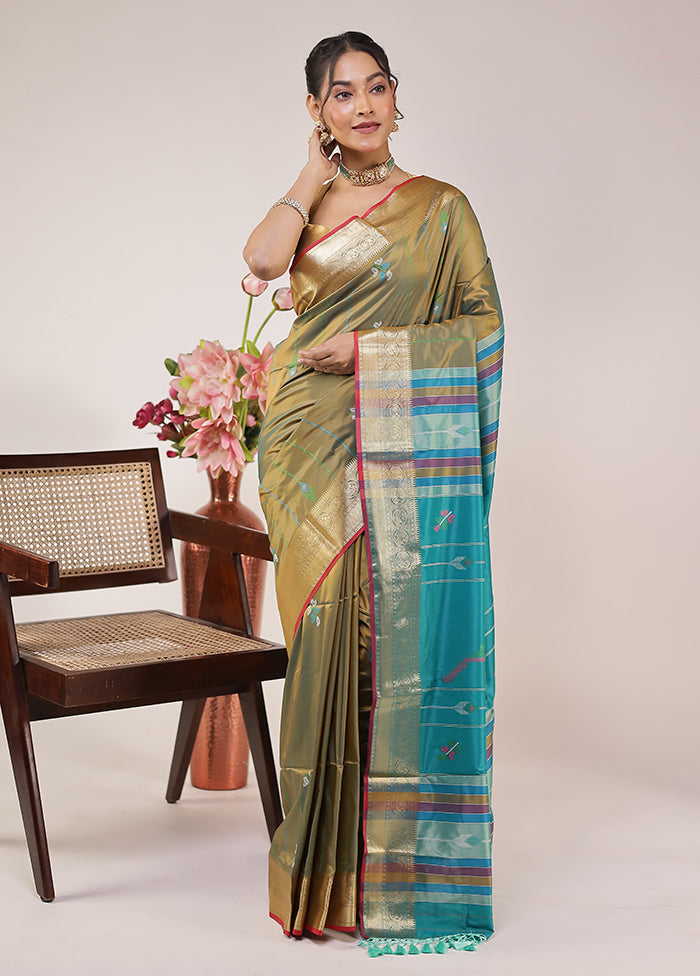 Multicolor Kalakethra Silk Saree With Blouse Piece