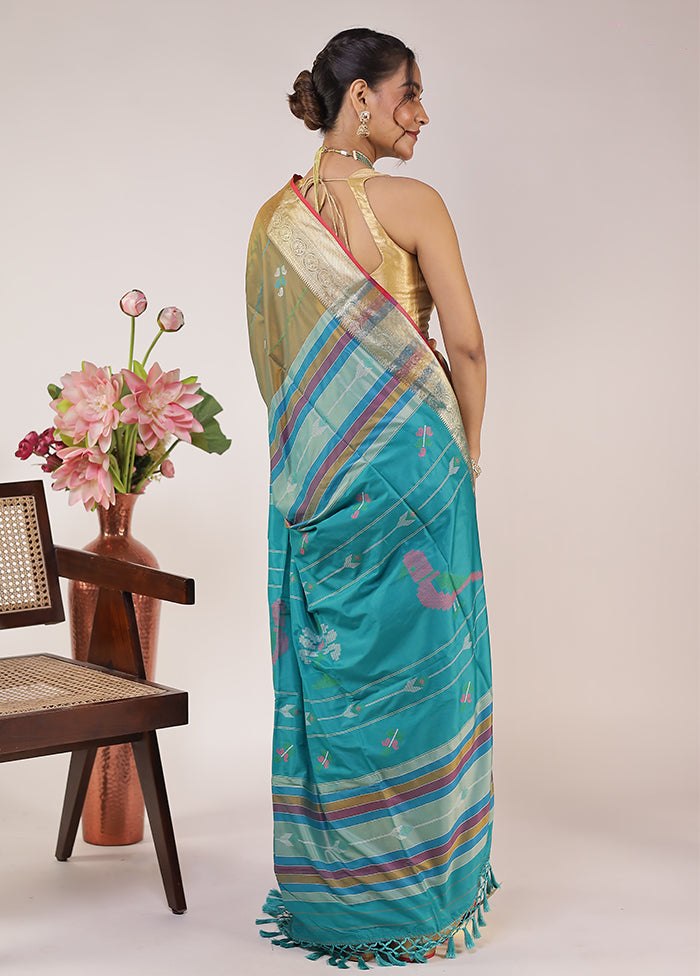 Multicolor Kalakethra Silk Saree With Blouse Piece