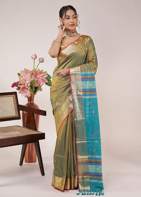 Multicolor Kalakethra Silk Saree With Blouse Piece