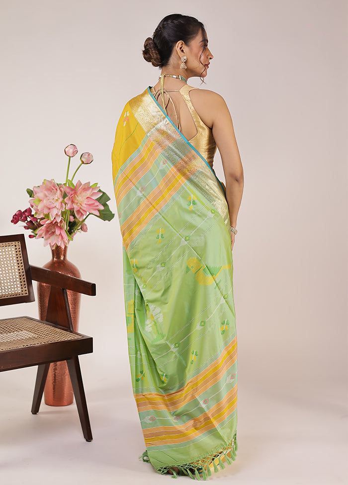 Multicolor Kalakethra Silk Saree With Blouse Piece