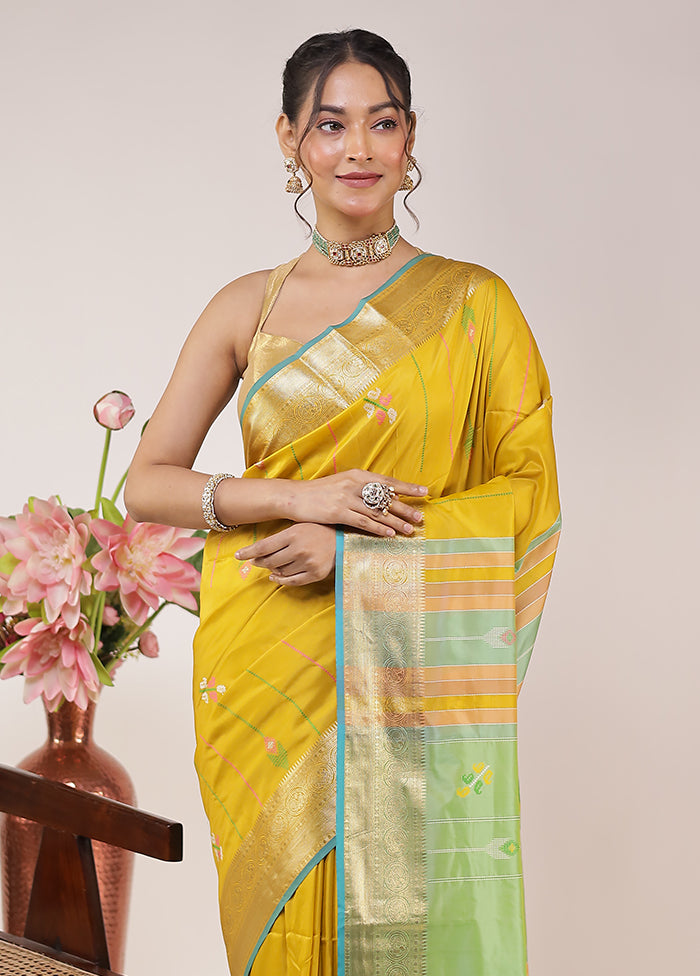 Multicolor Kalakethra Silk Saree With Blouse Piece