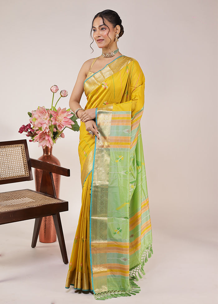 Multicolor Kalakethra Silk Saree With Blouse Piece