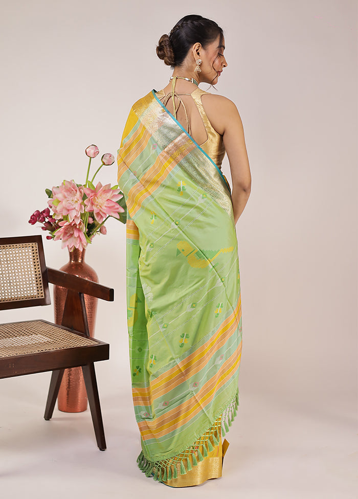 Multicolor Kalakethra Silk Saree With Blouse Piece