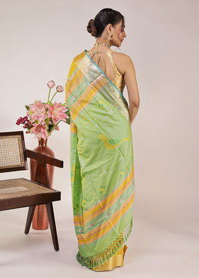 Multicolor Kalakethra Silk Saree With Blouse Piece