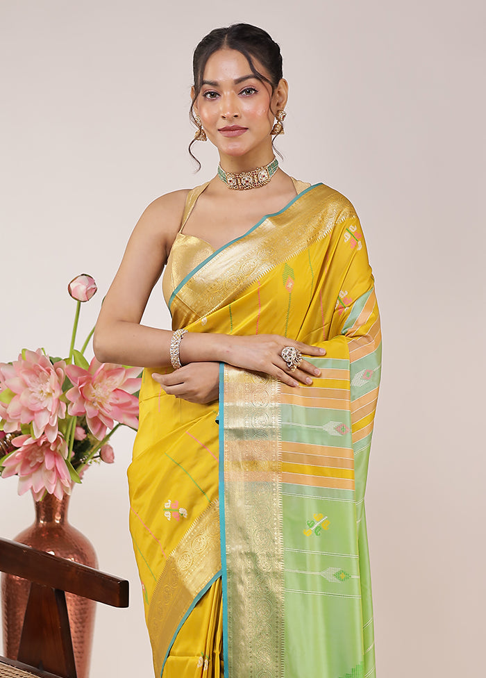 Multicolor Kalakethra Silk Saree With Blouse Piece