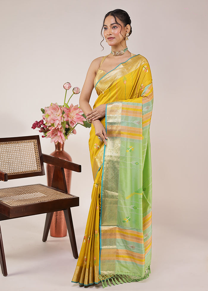 Multicolor Kalakethra Silk Saree With Blouse Piece