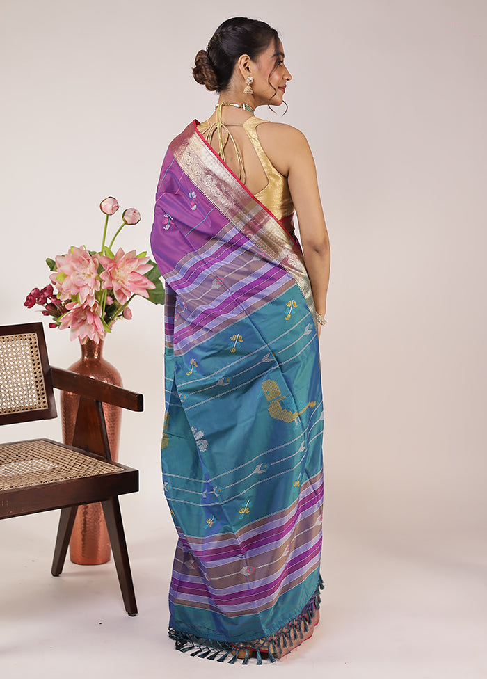 Multicolor Kalakethra Silk Saree With Blouse Piece