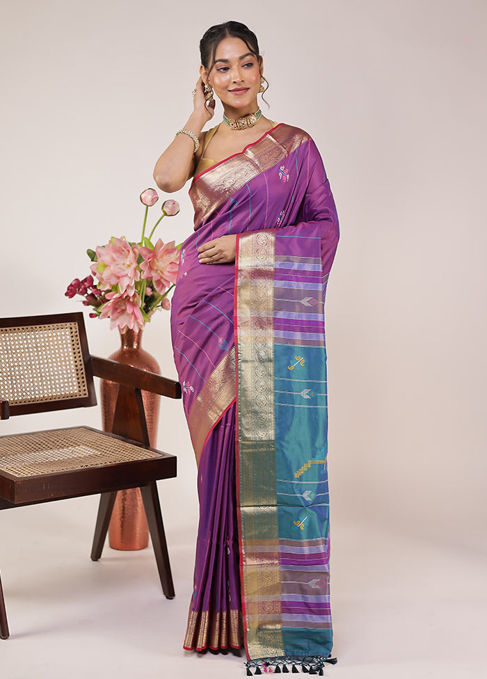Multicolor Kalakethra Silk Saree With Blouse Piece