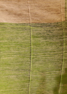 Cream Tussar Silk Saree With Blouse Piece
