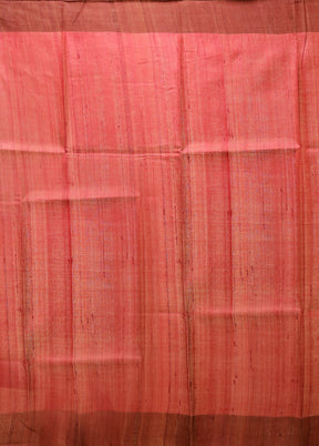 Multicolor Tussar Silk Saree With Blouse Piece